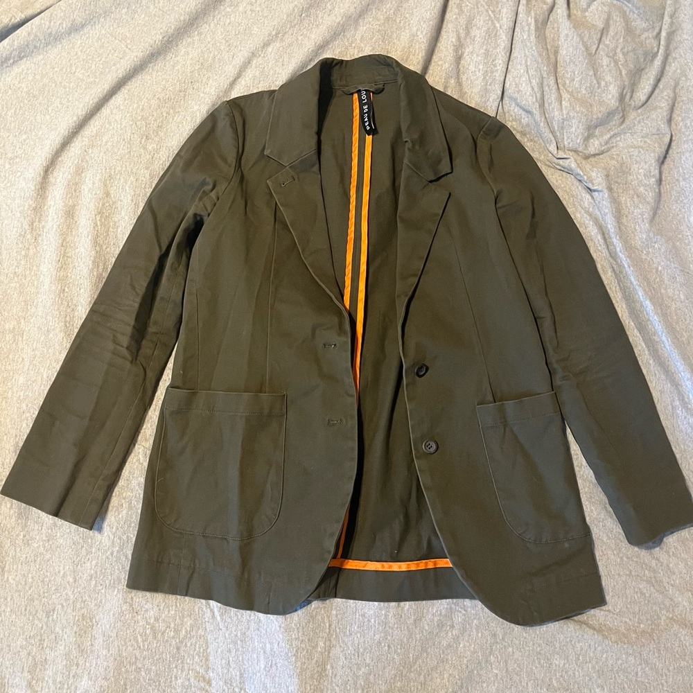 Peau de Loup blazer (olive green)